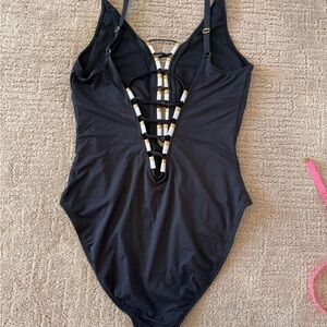 Stylish Black Kids One Piece Swimsuit
